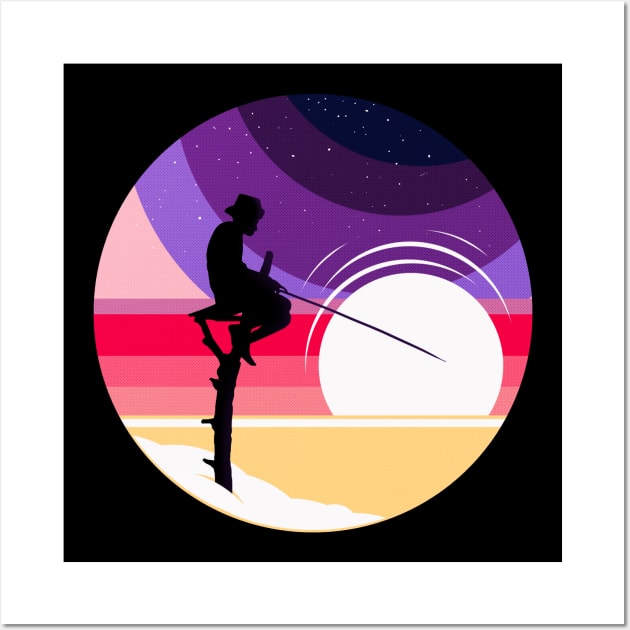 lunar fisher Wall Art by Eoli Studio